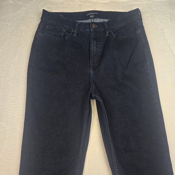 Calvin Klein Jeans Womens 10 Dark Wash Blue Jeans High Rise Skinny Jeans‎ Denim - Picture 2 of 12
